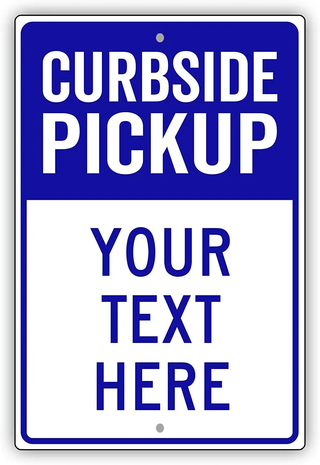

Afterprints Curbside Pick Up Restaurant Grocery Custom Design Novelty Aluminum Metal Sign 8"x12"