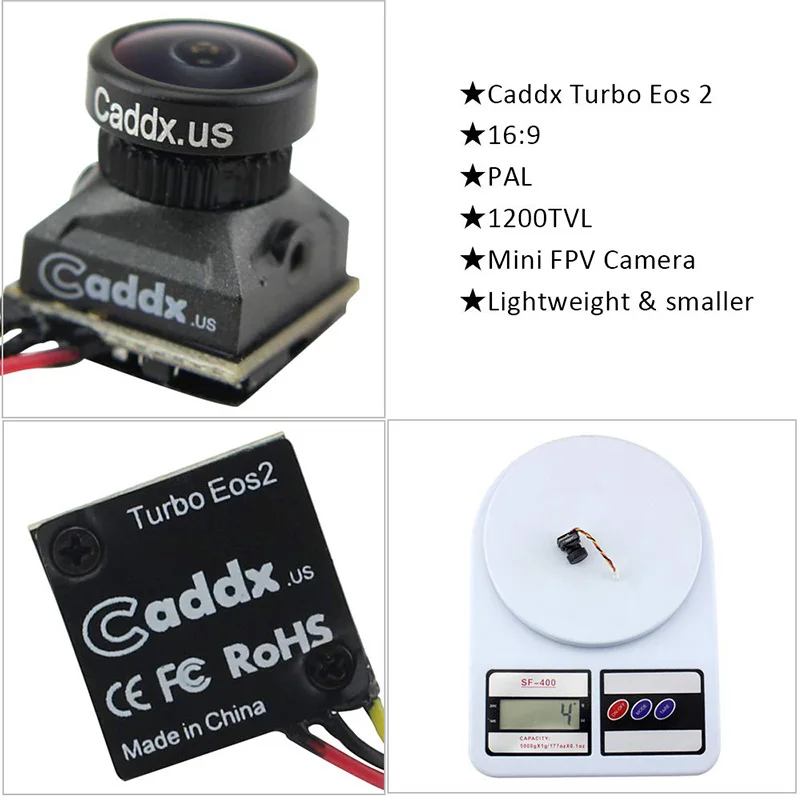 FPV камера Caddx Turbo EOS2 1200TVL 2 1 мм 1/3 CMOS 16:9 4:3 Мини микро NTSC/PAL для фотографий
