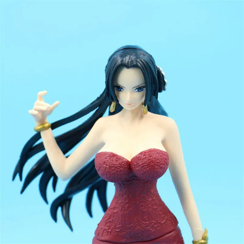 

Anime One Piece Figurines Dolls Collectible 23cm Boa Hancock PVC Action Figures Wedding Dress Ver. Model For Gift Toys