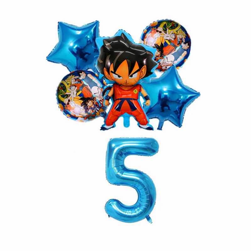 

Cartoon Super Son Goku Design Boys Birthday Party Decorations Balloon Paper Cup Plate Baby Shower Disposable Tableware Supplies