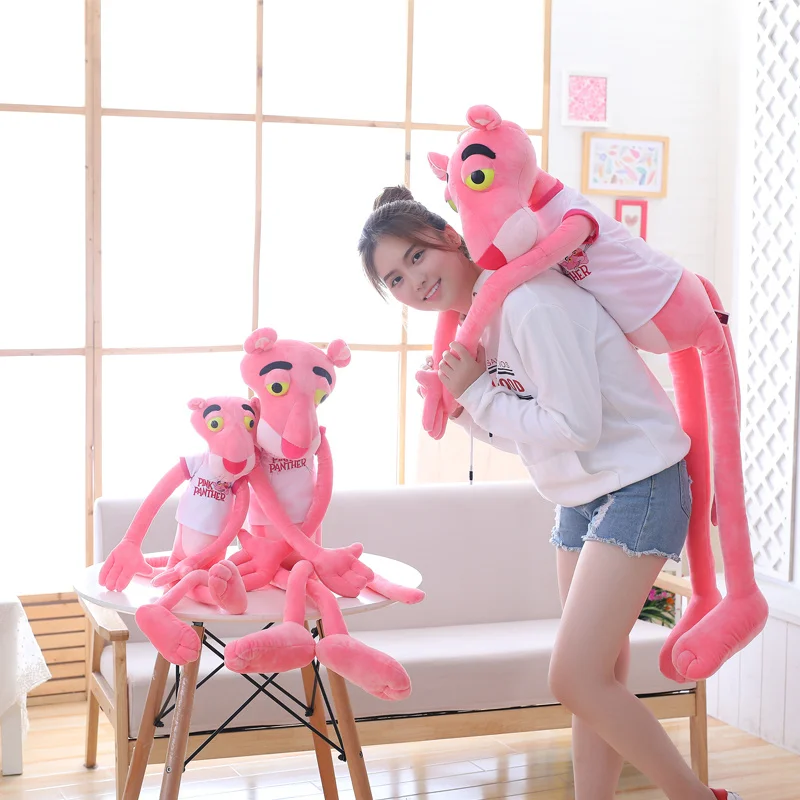 High Quality Big Size Baby Toys Plaything Cute Naughty Pink Panther Plush Stuffed Doll Toy Home Decor Kawaii Xtmas Gift 55-145CM