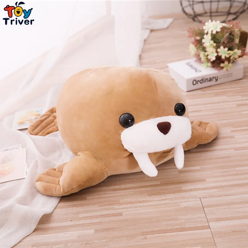 Кавайная плюшевая игрушка Морса мягкие морские животные кукла подушка для детей