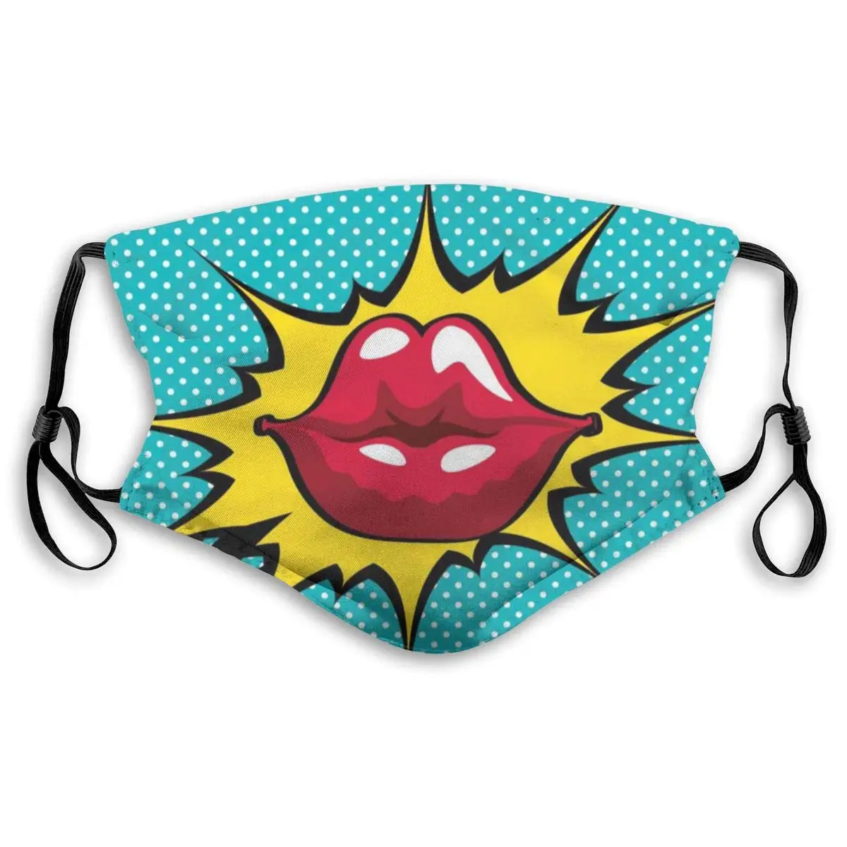 

Big Red Lips Reusable Dust Washable Filter and Reusable Mouth Windproof Warm Cotton Face