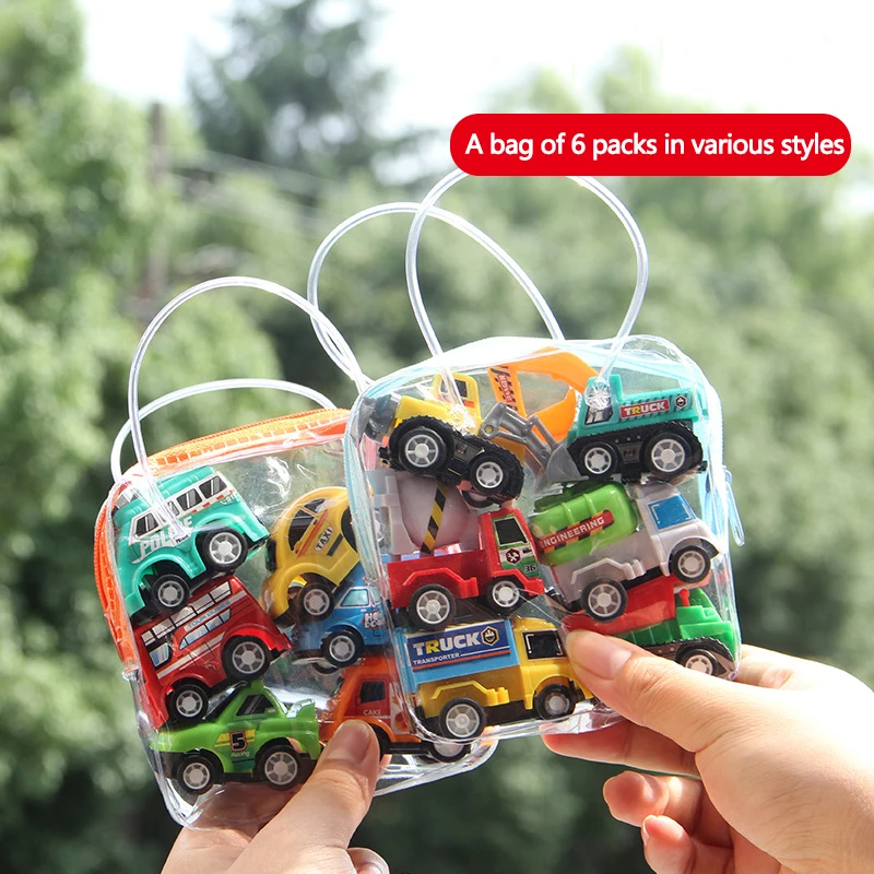 

2021 NEW Cartoon Traffic Car Engineering Car Fire Fighting Car Toys For Children Pull Back Children Toys Kids Gifts