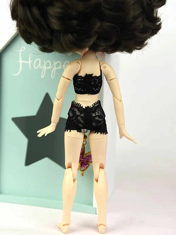 Одежда Blyth Dolls, нижнее белье, костюм, кружевной бюстгальтер и трусики, подходит для Blyth кукла 1/6, обычный, суставный, Azone, Licca Body, ледяная кукла