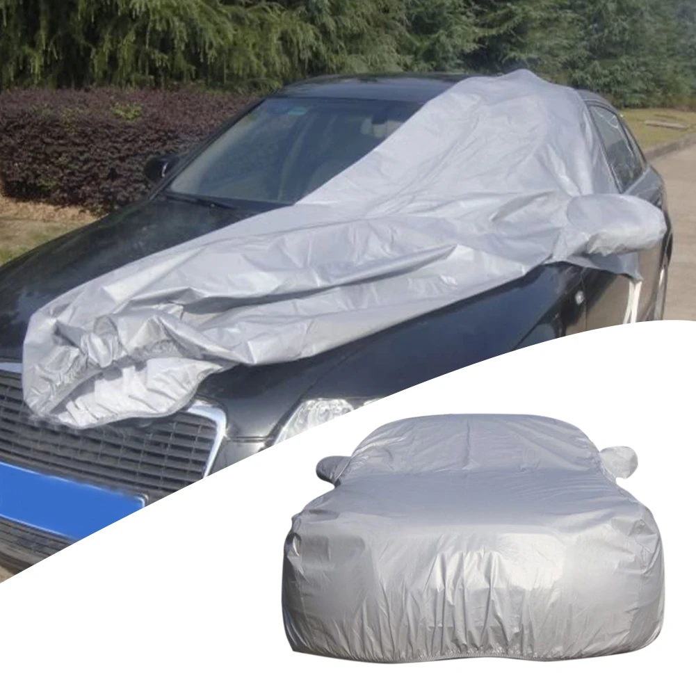 

Front Half Car Cover Engine Hood Waterproof Rain Snow Dustproof Protector Universal Indoor Outdoor Exterior Sedan Sun Shade