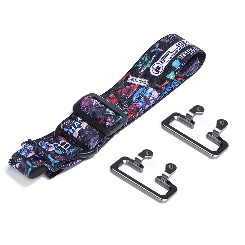 

For DJI FPV Glasses Headband Adjustable Colorful Graffiti HeadStrap With Metal Hook DJI FPV Goggles Head Belt Drone Accessories