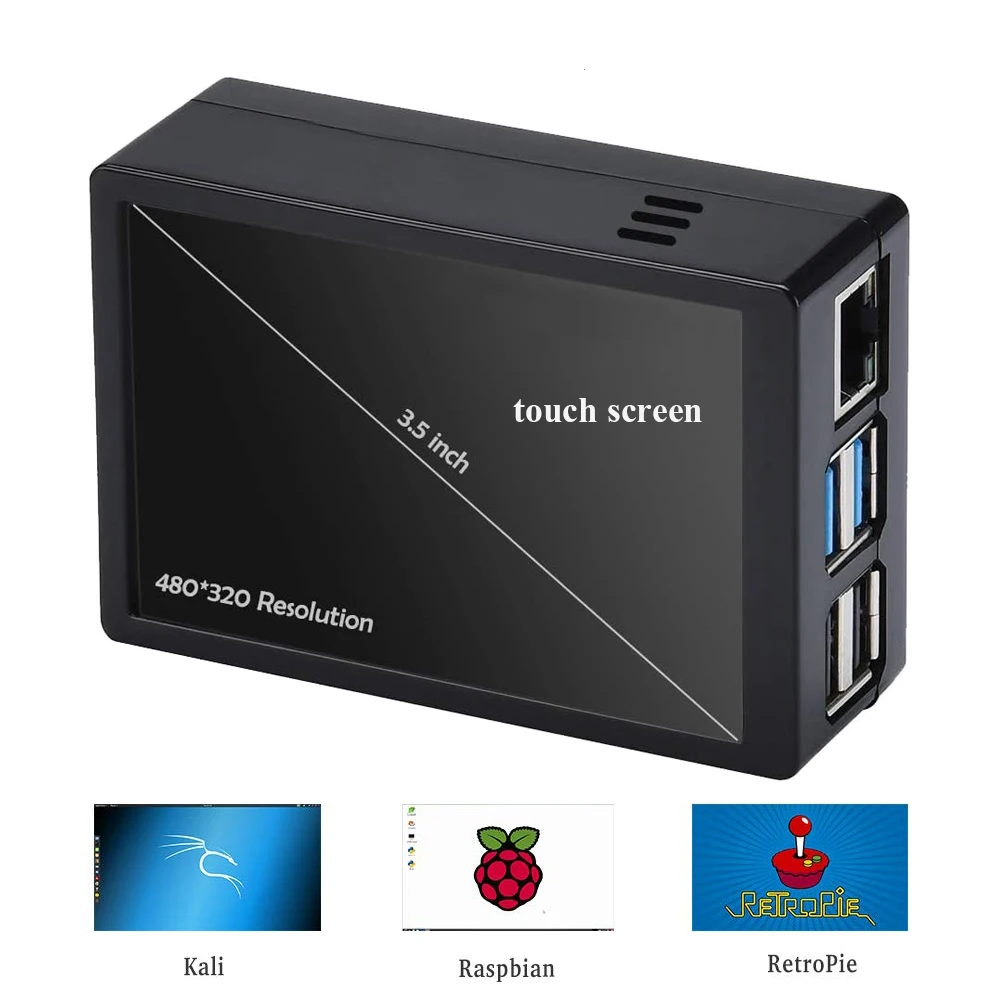 Оригинальный Raspberry Pi 3 + 5 дюймовый сенсорный экран чехол из АБС пластика