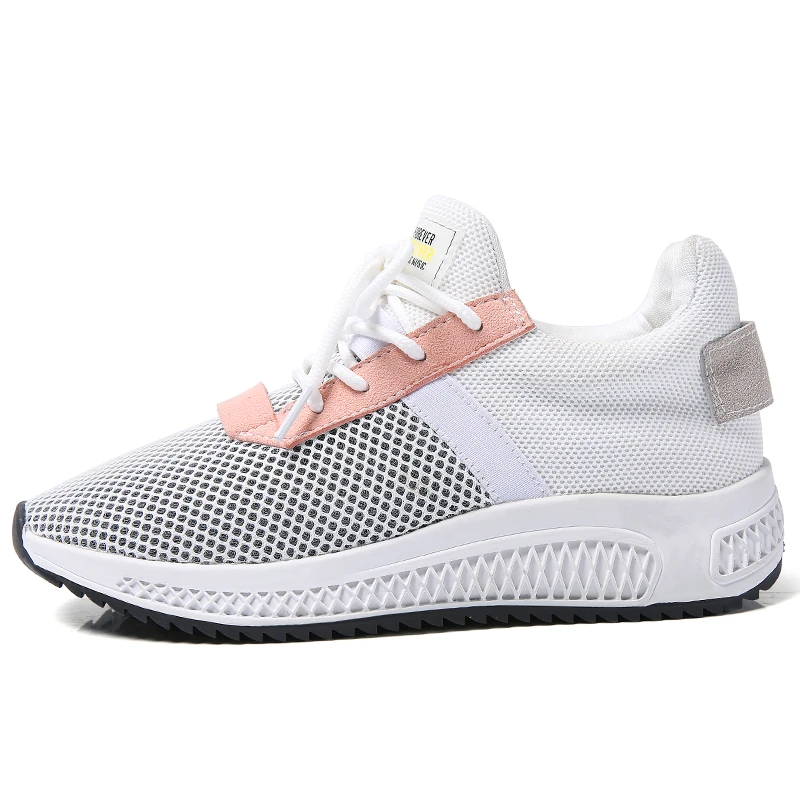 Женские кроссовки увеличивающие рост 4 см дышащая сетчатая женская обувь для