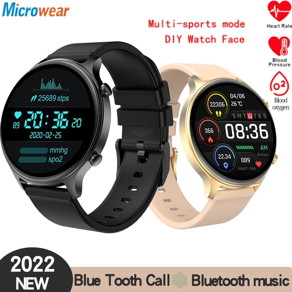 

New Men BT Call Smart Watch Waterproof Heart Rate Blood Pressure Oxygen Fitness Tracker Women Smartwatch PK ZL02 For Android IOS