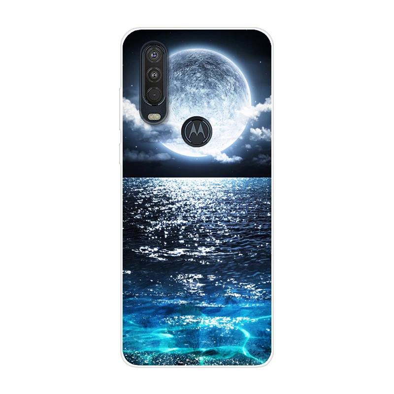 25- Для Motorola One Action чехол 6,3 ''мультяшная мягкая ТПУ Силиконовая задняя крышка для MOTO One Action OneAction чехол для телефона funda One Vision - Цвет: 25-