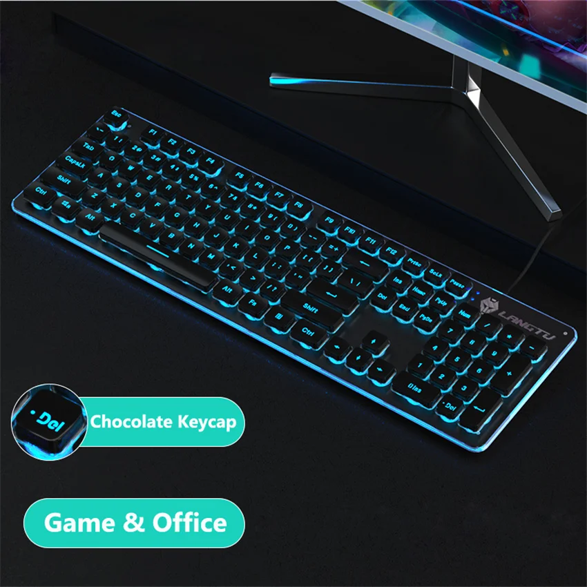 girl pink 104 keys gaming keyboard usb wired mute keyboard with led backlitght for pc laptops computer gamers free global shipping