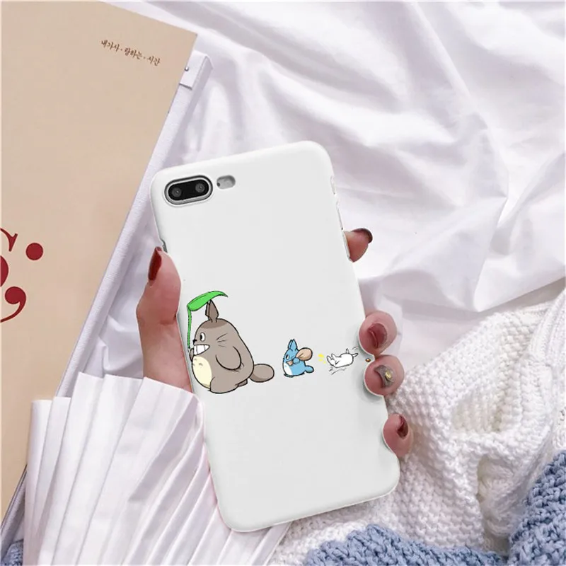 Bonito Тоторо, гибли Аниме Миядзаки Viagem de Chihiro Kaonashi Мягкий ТПУ Caso de Telefone кларо Para iPhone 7 8 Plus 6 5 Max 4