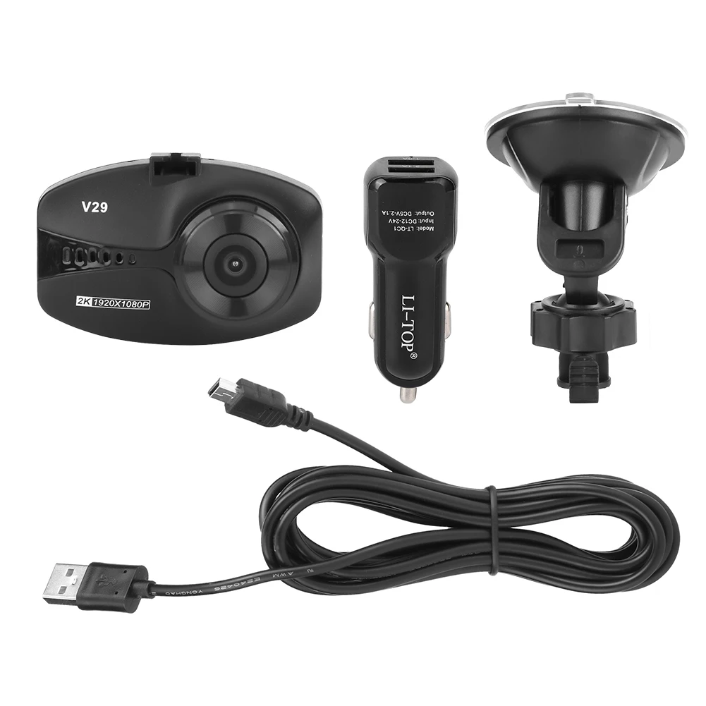 

Автомобильный видеорегистратор с двумя USB-портами, WiFi Full HD 1080P