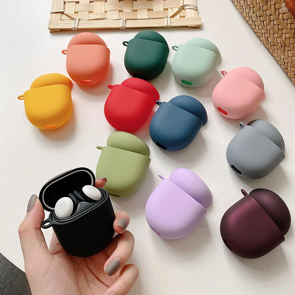 

Однотонный чехол для наушников Google Pixel buds 2, Матовый Жесткий чехол для ПК, Беспроводная Bluetooth-гарнитура, чехол для Pixel buds 2