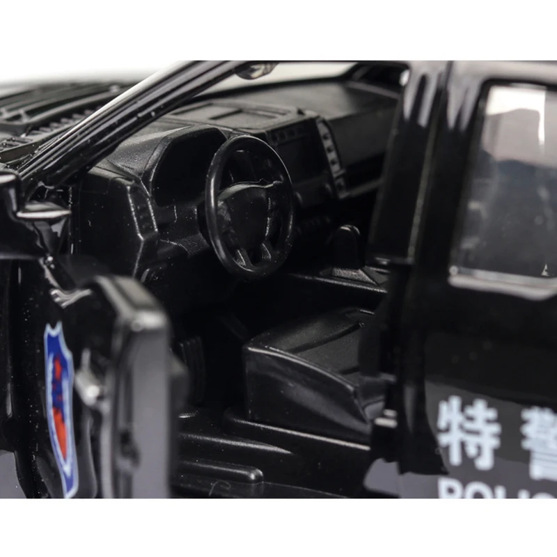 1:32 Масштаб F150 F 150 SVT Raptor полицейский автомобиль модельные листы игрушки с горячей