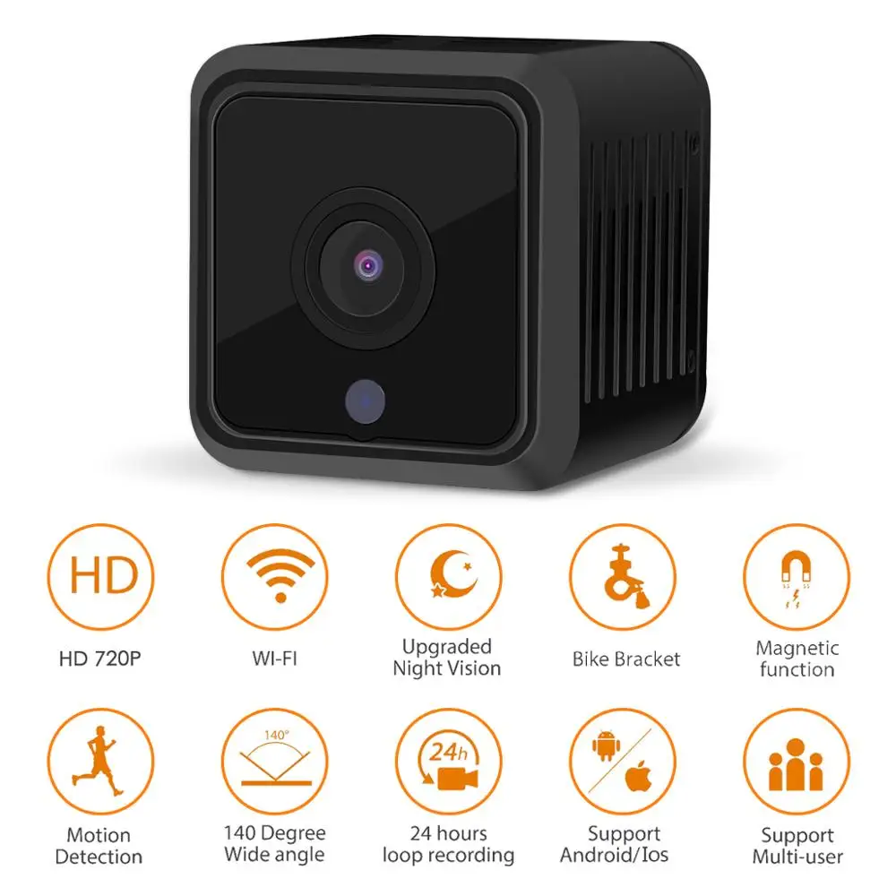 Jooan Mini Batter IP камера HD 1080 P 140 широкоугольный датчик ночного видения Видеокамера в