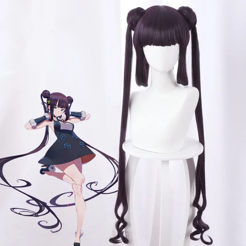Fate FGO Yang Guifei Yuhuan тигровый рот заколка для волос хвост косплей аниме парик двойные