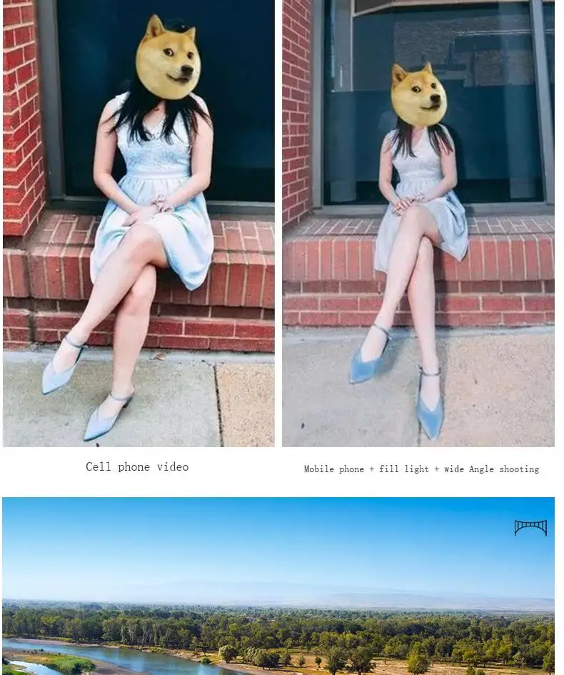 Beauty Mini Fill-in Light Lens Non-Distortion Wide Angle Live Meeting Fill | Электроника