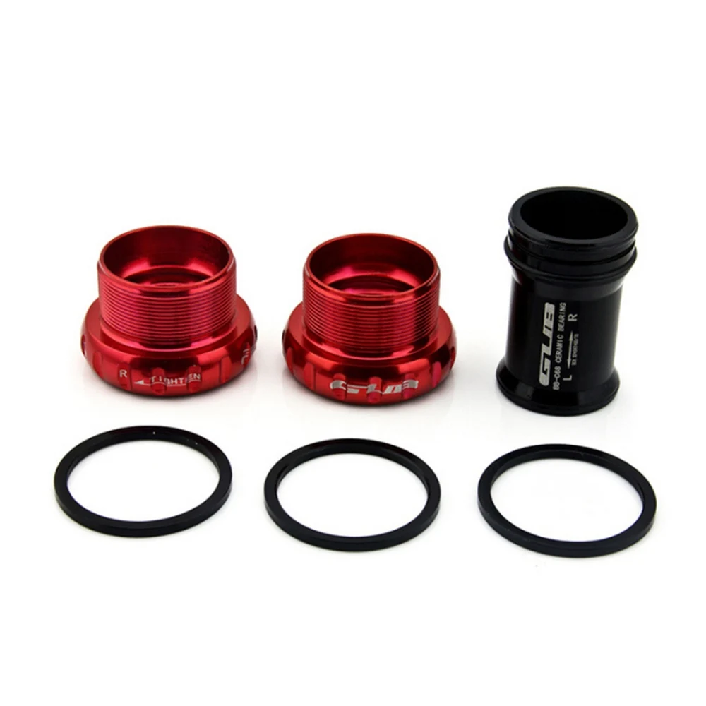 

1 PCS Bicycle Bottom Bracket Aluminum Waterproof 68/73mm Screw/Thread Type Crankset Bearings Bicycle Axis Parts