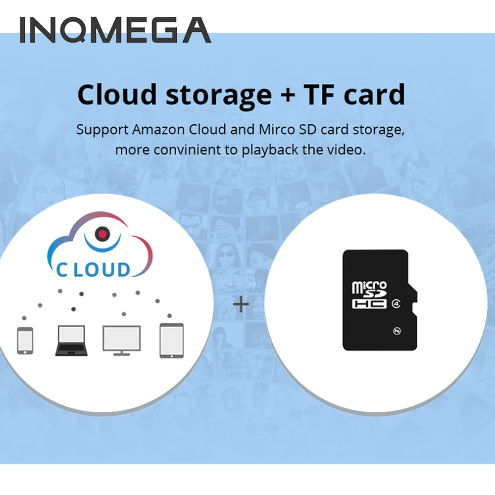 IP-камера INQMEGA Беспроводная для домашних животных 1080P Wi-Fi 720P | Безопасность и защита