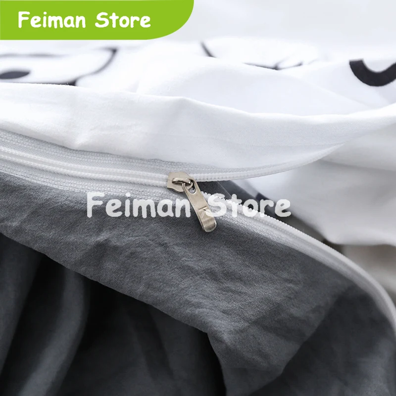 Домашний текстиль панда простое белое постельное белье для мальчиков подростков