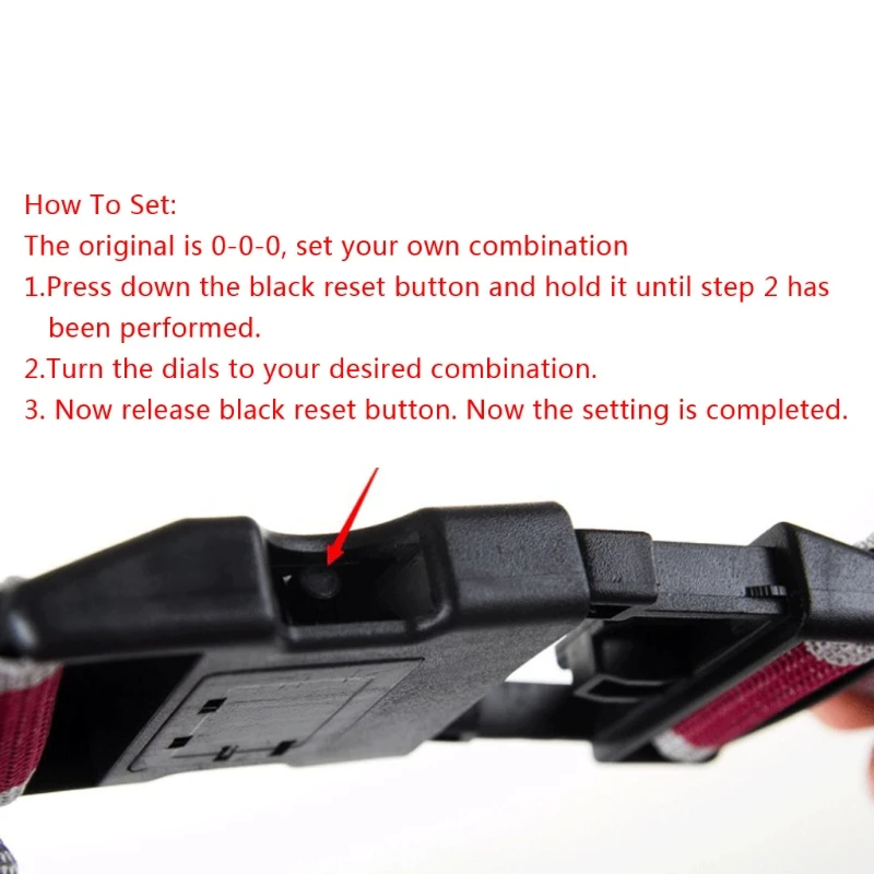 

New Adjustable Travel Luggage Password Lock Nylon Belt Strap Band Multicolor