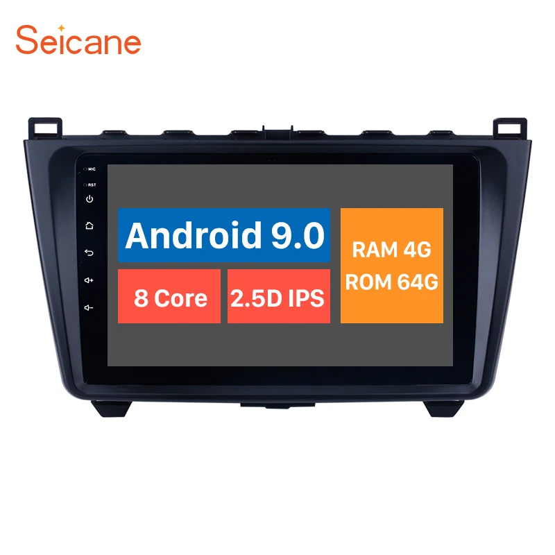 Seicane 9 дюймов Android 0 Автомобильный мультимедийный плеер для 2008 2015 Mazda 6 Ruiyi С полным