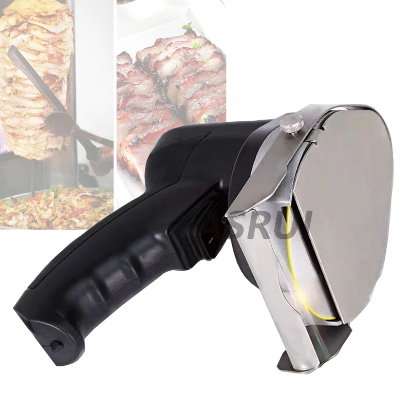 

Электрический слайсер для кебаба doner Knife нож для шаурмы ручная машина для обрезки мяса Gyro Knife 220v
