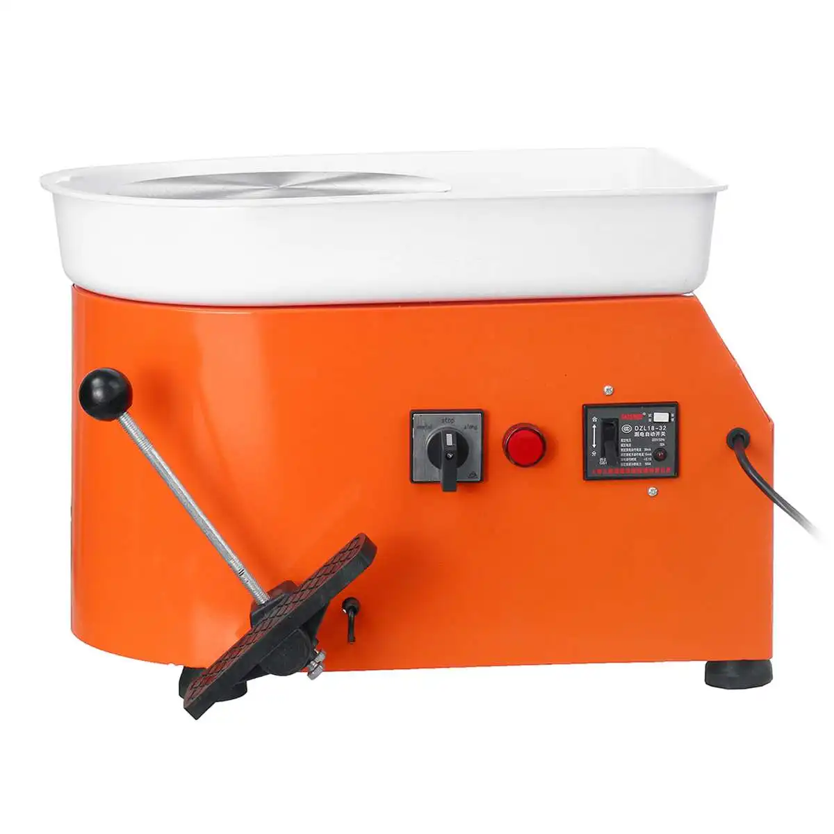 Ruedas de cer&aacute;mica el&eacute;ctricas, m&aacute;quina formadora de 110V-220V, 600W, herramienta de modelado de cer&aacute;mica con Control de Pedal, rueda de cer&aacute;mica para trabajos de cer&aacute;mica-4