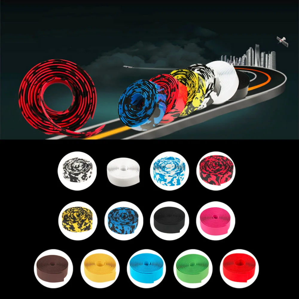 Высокое качество Красочные велосипедные ручки велосипедный пояс пробковый Руль