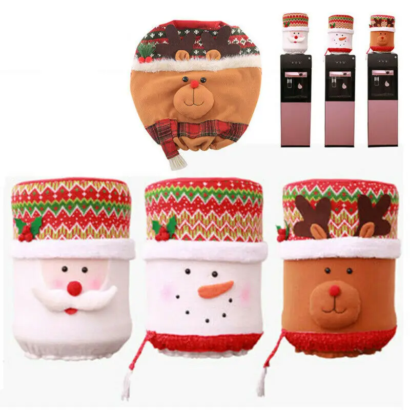 

Christmas Dust Cover Water Bucket Dispenser Container Bottle Purifier Xmas Decor