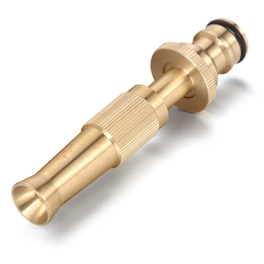 Золотой шланг высокого давления лейка 3/4 дюйма латунная головка садовая насадка