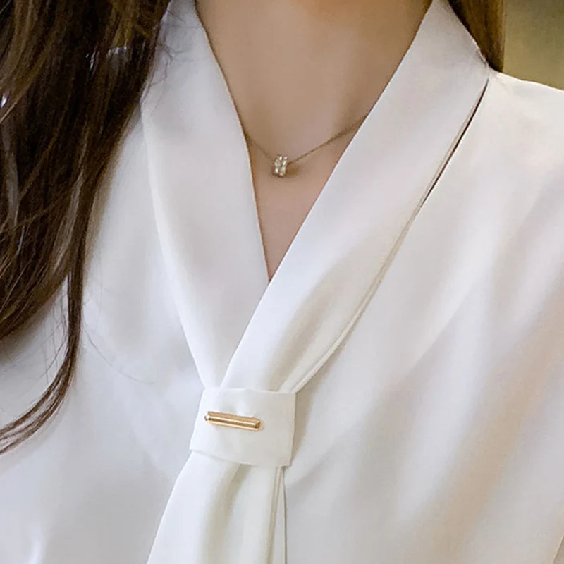 

2021 New Summer Women Blouses Casual Slim Short Sleeve V-Neck Student Chiffon Shirts Fashion Elegant Office Lady Tops Clothing