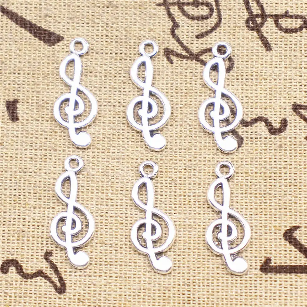 Подвеска для телефона ювелирные аксессуары 20 шт. подвески музыкальных заметок