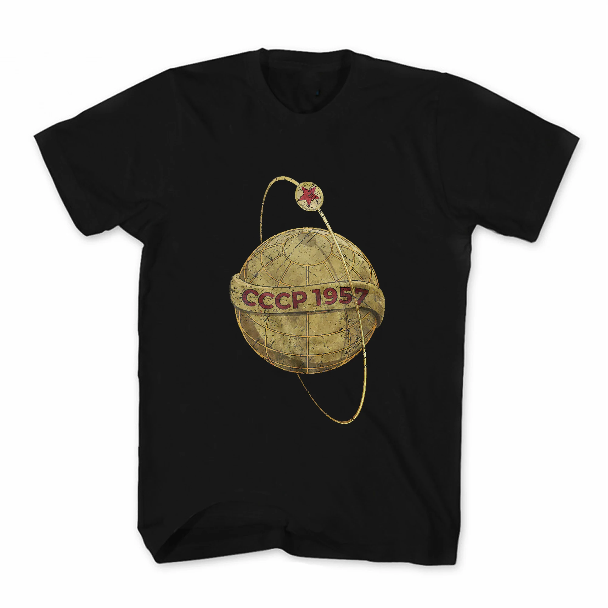 

CCCP 1957 Soviet Space Programm Russia Satellite T-Shirt. Summer Cotton O-Neck Short Sleeve Mens T Shirt New Size S-3XL