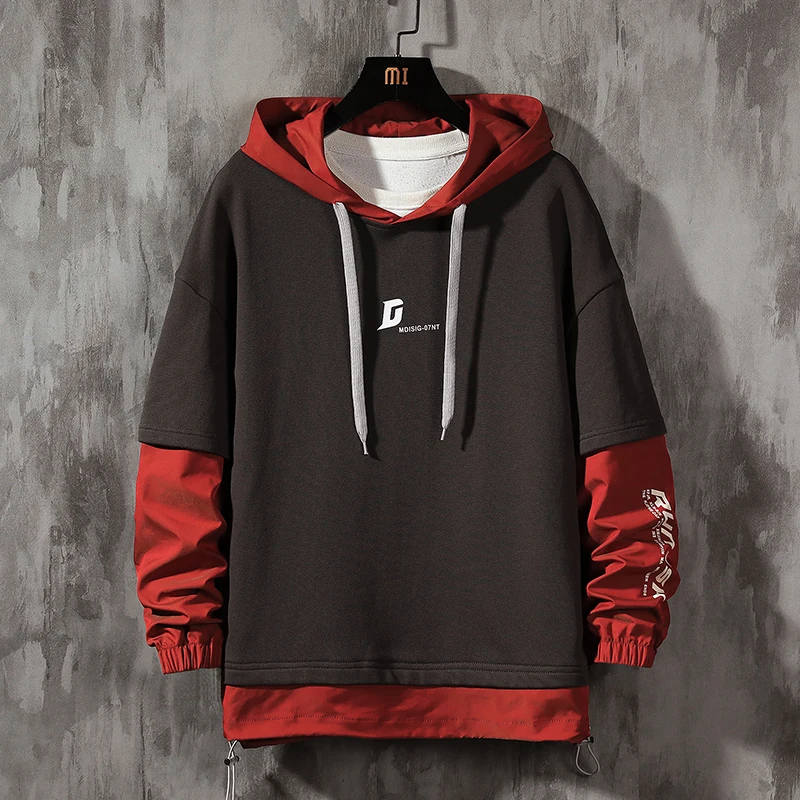 

Hooded Hoodies Men 2021 Spring New selection Sweatshirts Long-sleeved Youth Solid Casual Hoodies Men Wear