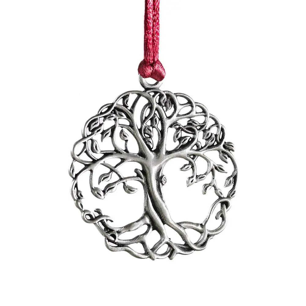 

Christmas Decorations Double-sided Commemorative Pendant For Holiday Party Supplies & Creative Gift (Silver)