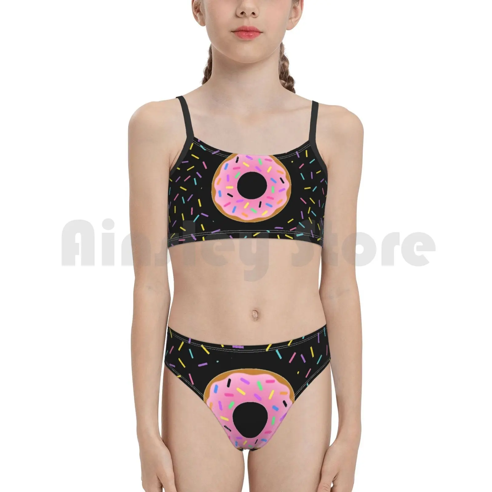 Я пончик уход купальник бикини Мягкий Высокая Талия Еда Милая декоративная