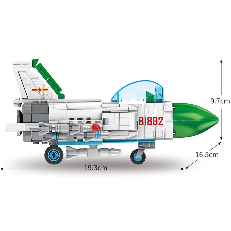 

311Pcs Aerospace Series Educational Building Blocks Toys For Kids 6Years DIY Birthday Present Fighting Plane Model Small Bricks