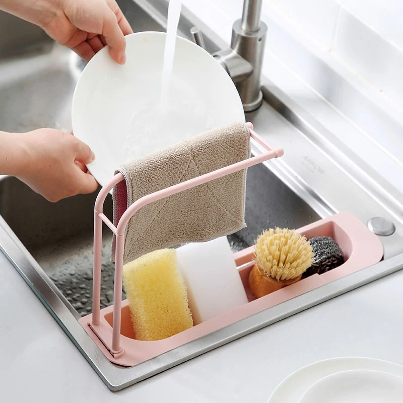sink drainer basket faucet rack dish drainer telescopic sink shelf adjustable bathroom sink organizer case kitchen storage tool free global shipping