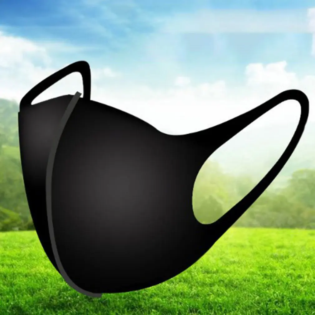 3 шт. обычный размер черная маска Питта для велоспорта темно-серая японская