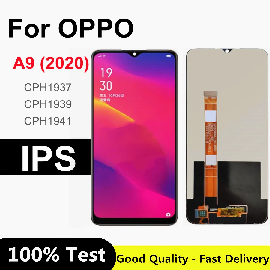

6.5" For OPPO A9 2020 LCD Display Touch Screen Digitizer Assembly For OPPO a92 2020 CPH1937 CPH1939 CPH1941 LCD Screen