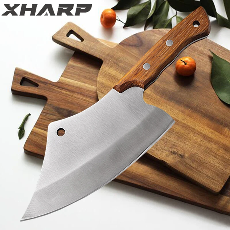 

5Cr1 5MoV нож для нарезки из нержавеющей стали кухонные ножи для мясника курицы инструменты для рыбы и овощей Острый кухонный нож для нарезки мя...