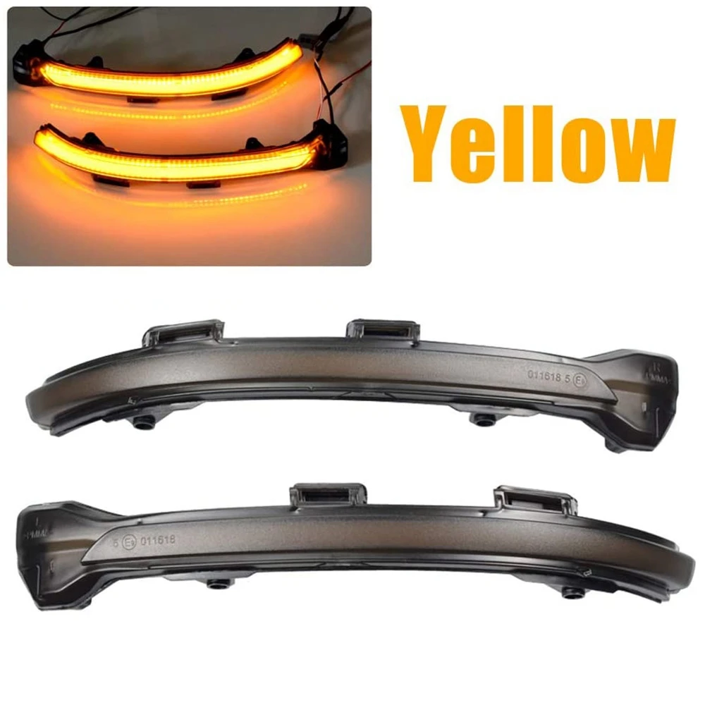 

2pcs Turn Signal Lights Set Smoked Lens LED Side Rear Mirror Sequential Turn Signal Lamps for Volkswagen Golf 7 MK7