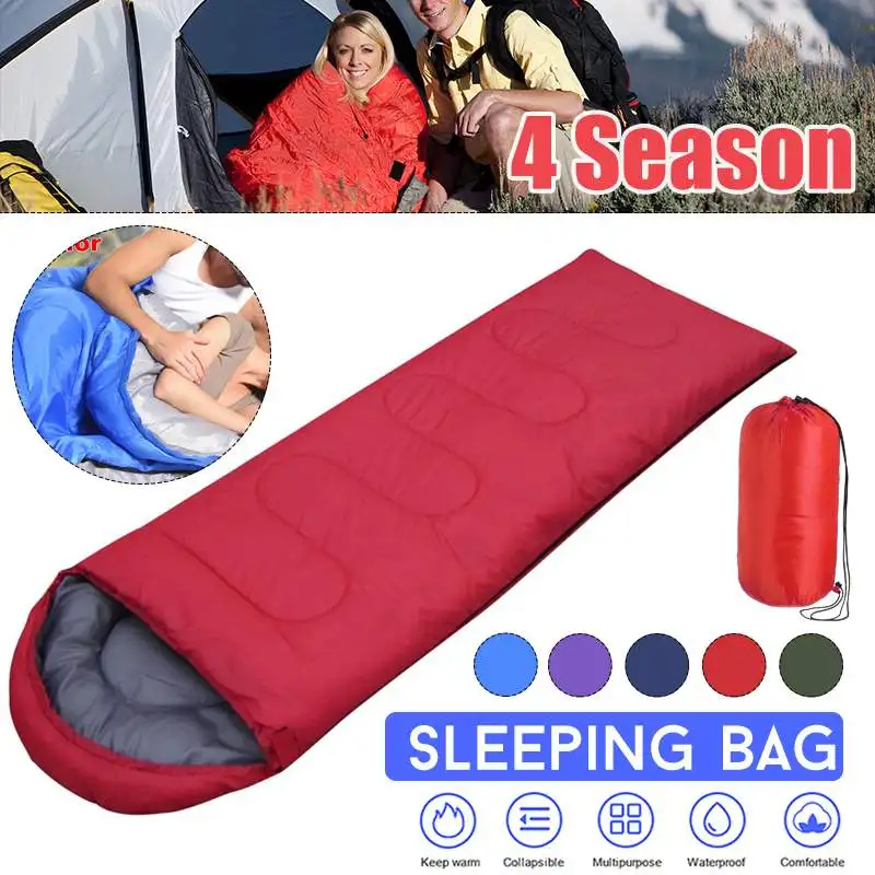 

210CM Camping Sleeping Bag Ultralight Waterproof 4 Season Warm Envelope Backpacking Sleeping Bag for Outdoor Traveling Hiking