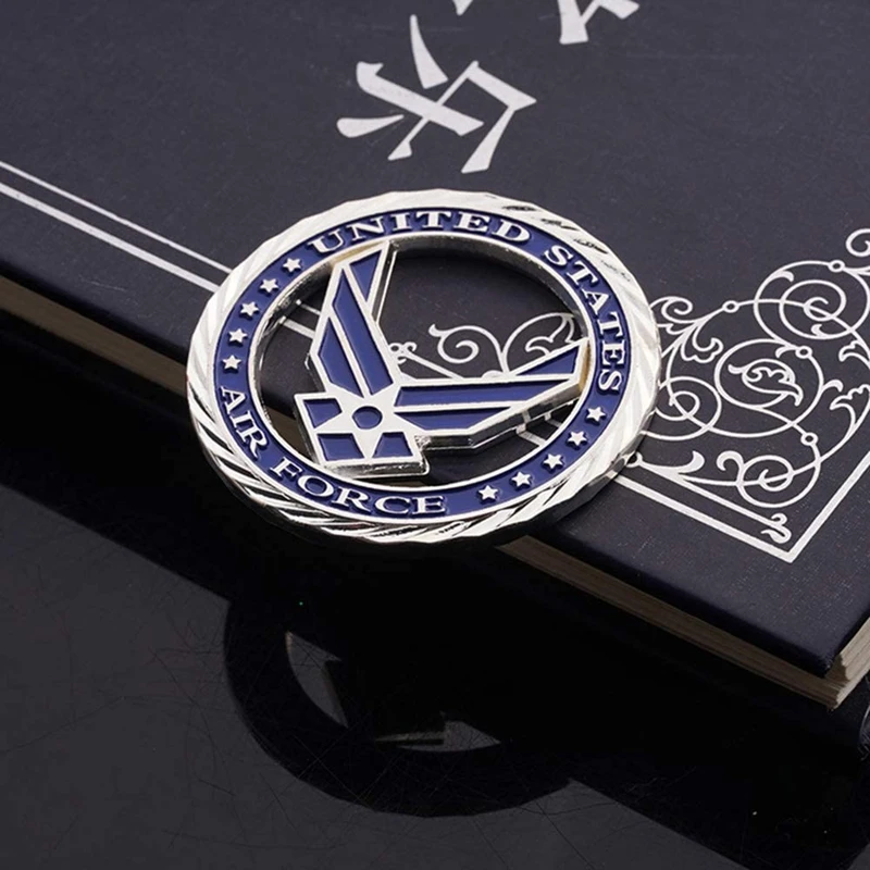 Монета военно-воздушных сил США коллекционные монеты посеребренные подарок для