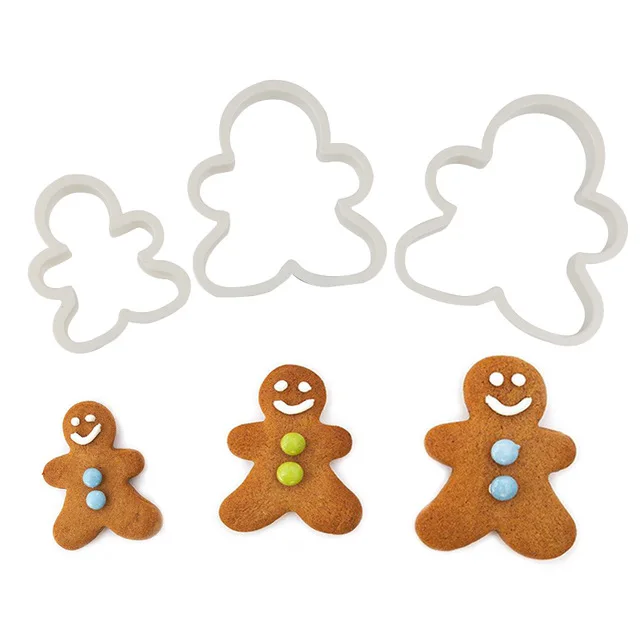 3 шт./компл. оформление склада Пластиковая форма для печенья в виде имбиря | Дом и