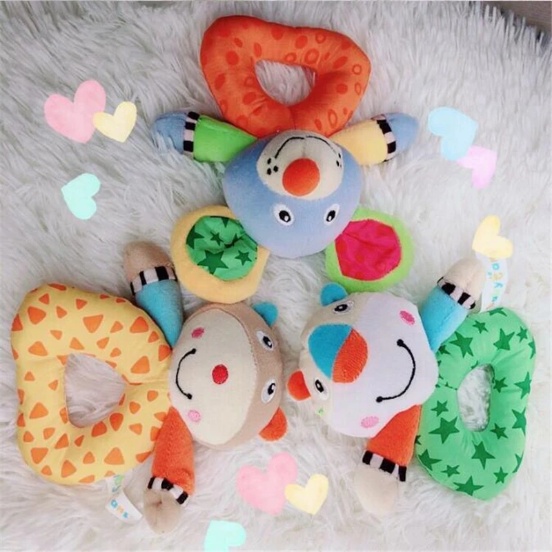 

Игрушка-колокольчик для новорожденных, погремушка, плюшевый медведь и тигр