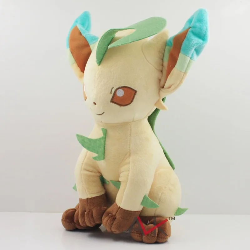 

big size 27cm Eevee Leafeon Plush Toy Stuffed Peluche Toys Dolls Gifts for Children